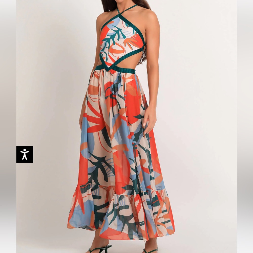 PatBO Rio Halter Beach Dress